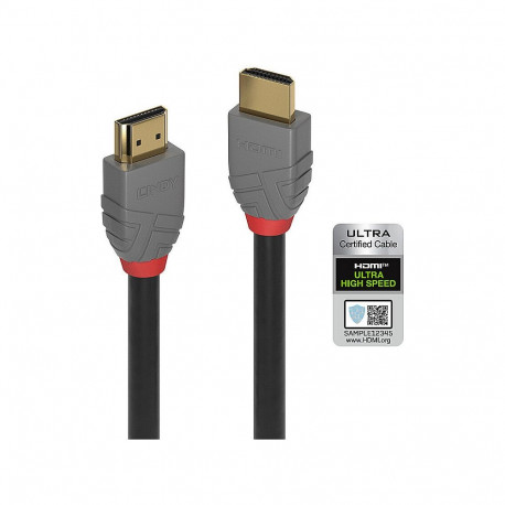 "LINDY HDMI Kabel Ultra High Speed 1m, Anthra Line"