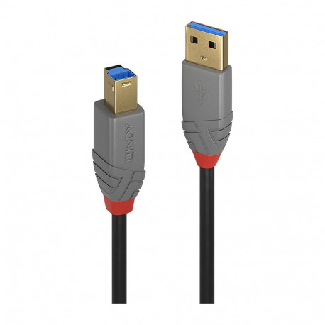 "LINDY USB 3.2 Kabel Typ A/B Anthra Line M/M 5m"