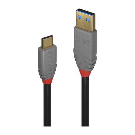 "LINDY USB 3.1 Kabel Typ A/C 5A PD Anthra Line M/M 1.5m"