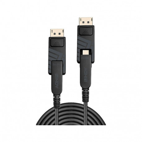 "LINDY DisplayPort Fibre Optic Hybrid 1.4 Kabel 20m"