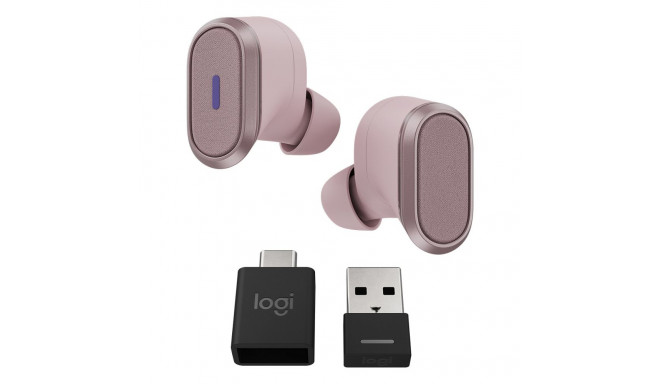 Logitech juhtmevabad kõrvaklapid Zone True, roosa