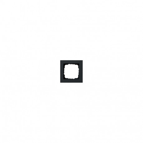 "GIRA 021109 Abdeckrahmen 1fach E2 Schwarz matt"