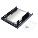 "Ultron Einbaurahmen intern 2x2.5"" SSD/HDD Metall schwarz"