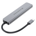 "CONCEPTRONIC 6-1 Dock USB-C->HDMI/2xUSB-A/2xUSB-C/+ 25cm gr"
