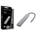 "CONCEPTRONIC 6-1 Dock USB-C->HDMI/2xUSB-A/2xUSB-C/+ 25cm gr"