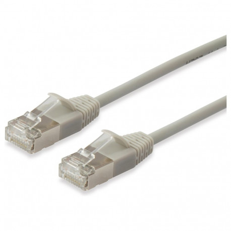 "Equip Patchkabel Cat6A F/FTP 2xRJ45 5.00m beige Slim LSZH Polybeutel"