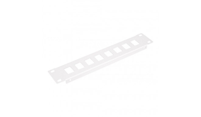 "Equip Patchpanel 10"" mit Keystone Montage 1U. grau"