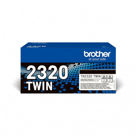 "Brother Toner TN-2320TWIN Schwarz 2er Pack bis zu 2.600 Seiten nach ISO/IEC 19752"