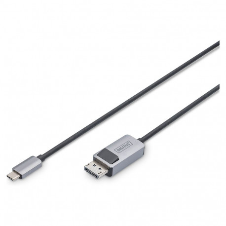 "DIGITUS USB 3.2 Anschlusskabel Typ C --> DP St./St. 1m schw."