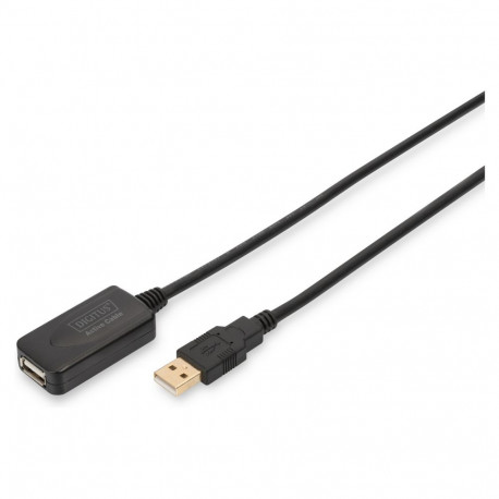 Digitus USB 2.0 pikenduskaabel tüüp A-A, 5.0m, must
