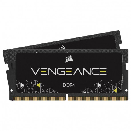 16 GB Corsair Vengeance SO-DIMM 2666 (2x 8 GB) must mälukomplekt CMSX16GX4M2A2666C18