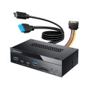 "GRAUGEAR Multi Frontblende 8-Fach + Kartenleser USB.SD.Micro"