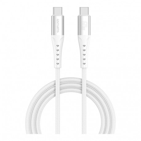 4smarts USB-C PrimeCord kaabel 60W 1.5m valge