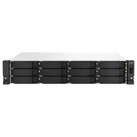 "QNAP TS-1264U-RP-8G 2U 12-Bay rackmount NAS Intel Celeron N5095 quad-core 8GB onboard not expandabl