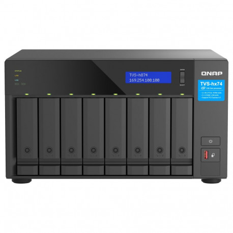 "QNAP TVS-H874-I5-32G 8-bay QuTS hero NAS Intel Core i5-12400 6-core/12-thread up to 4.6GHz 32GB SO-