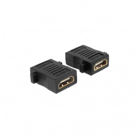 "DELOCK Adapter HDMI-A Buchse > A Buchse mit Schraubanschluss"