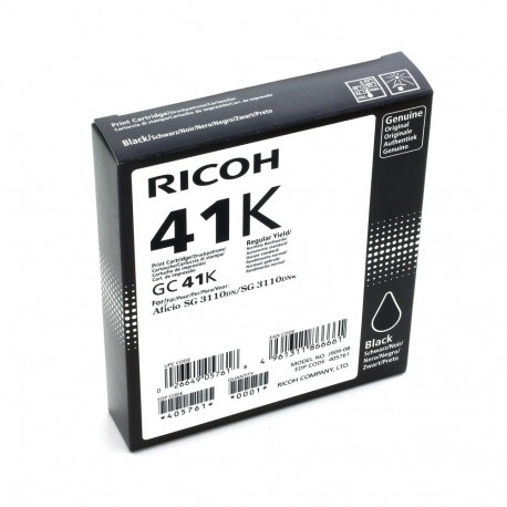 "Ricoh Tinte 405761 schwarz GC41K bis zu 2.500 Seiten ISO/IEC 24711"