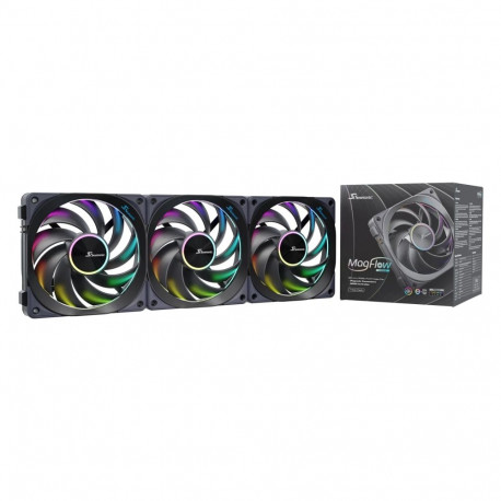 "120mm Seasonic MagFlow 1225PWM ARGB 3-Fan Kit"
