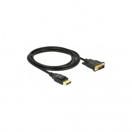 "Kabel DisplayPort 1.2 Stecker > DVI 24+1 Stecker Passiv 4K 30 Hz 2 m schwarz"
