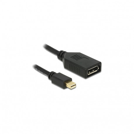 "DELOCK Adapterkabel mini DisplayPort St > DisplayPort Bu black"
