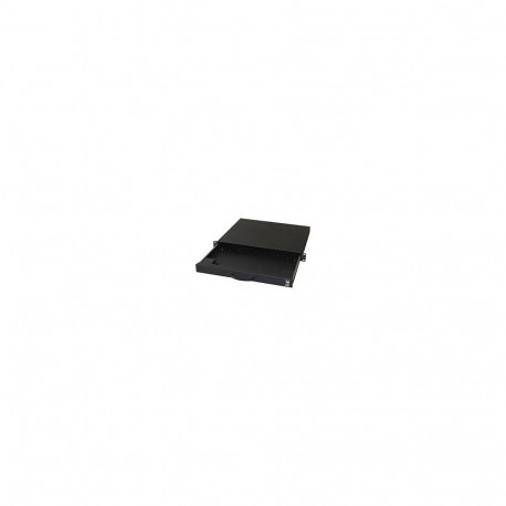 Equip lukustatav väljatõmmatav klaviatuuririiul 1U must