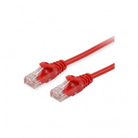 Equip Cat6 U/UTP 2xRJ45 3.00m punane patch-kaabel kilekotis