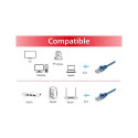 "Equip Patchkabel Cat6 U/UTP 2xRJ45 2.00m blau Polybeutel"