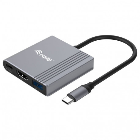 "Equip Dock USB-C->HDMI.USB-A.100WPD 25cm gr"