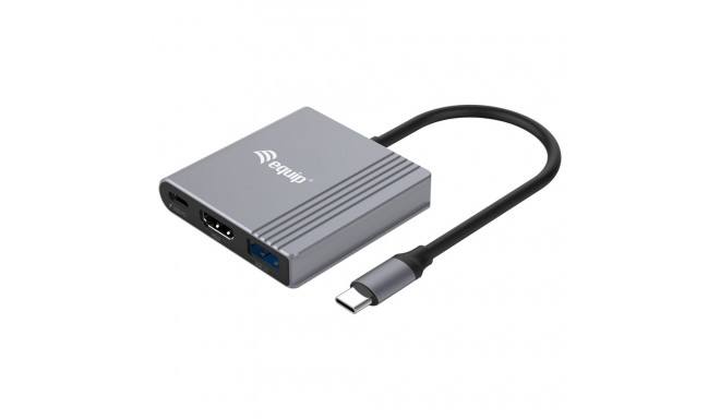 "Equip Dock USB-C->HDMI.USB-A.100WPD 25cm gr"