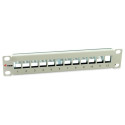 "Equip Patchpanel 12x Cat6A 10"" FTP 1HE Keystone Montage ws"