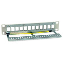 "Equip Patchpanel 12x Cat6A 10"" FTP 1HE Keystone Montage ws"