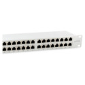 "Equip Patchpanel 48x RJ45 Cat6A 19"" FTP 1HE Premium hellgrau"