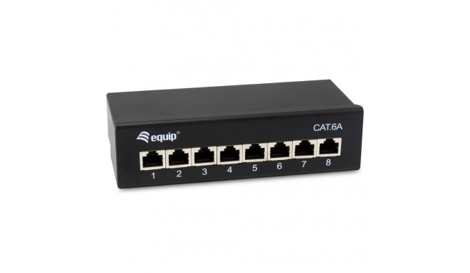 "Equip Patchpanel 8x RJ45 Cat6A FTP 1HE Premium schwarz"