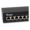"Equip Patchpanel 8x RJ45 Cat6A FTP 1HE Premium schwarz"