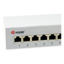 "Equip Patchpanel 8x RJ45 Cat6A FTP 1HE Keystone Montage gr"
