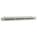 "Equip Patchpanel 24x RJ45 Cat6A 19"" FTP 1HE ISO/IEC hellgrau"