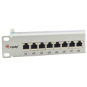 "Equip Patchpanel 24x RJ45 Cat6A 19"" FTP 1HE ISO/IEC hellgrau"