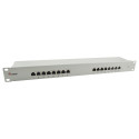 "Equip Patchpanel 16x RJ45 Cat6 19"" FTP 1HE ISO/IEC hellgrau"