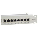 "Equip Patchpanel 24x RJ45 Cat6A 19"" FTP 1HE ISO/IEC hellgrau"