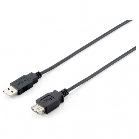 "Equip Kabel USB-A 2.0 -> A Verl. St/Bu 5.00m 480Mbps sw Polybeutel"