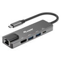 "Equip Dock USB-C->HDMI.2xUSB3.0.GbE.100WPD 25cm si"
