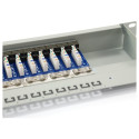 "Equip Patchpanel 16x RJ45 Cat6 19"" FTP 1HE ISO/IEC hellgrau"