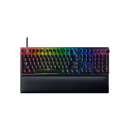 Razer Huntsman V2 must täissuuruses mänguriklaviatuur (DE) on-the-fly makro