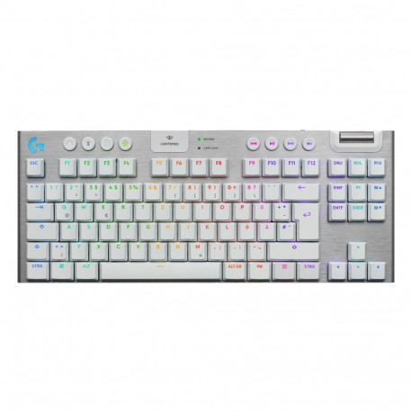 "Logitech G915 X Lightspeed TKL Wireless Gaming Keyboard White (DE)"