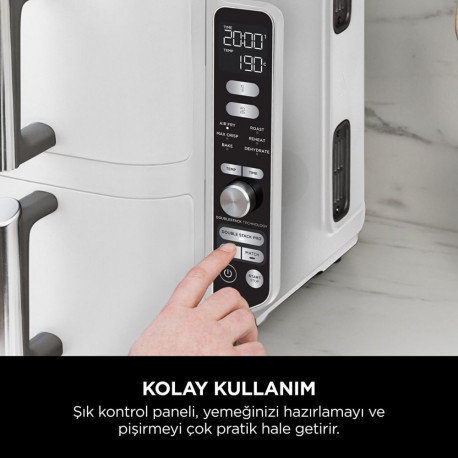 "Ninja SL400EUWH Double Stack XL 9,5L Heißluftfritteuse Weiß"