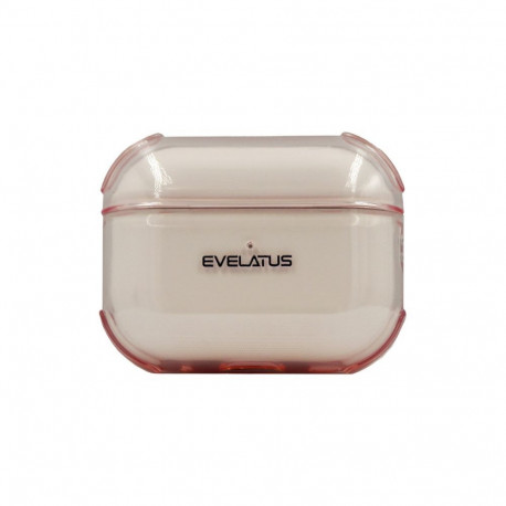 Evelatus Apple AirPods 4 TPU Protective Case Transparent Pink