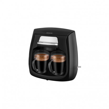 Sencor SCE 2100BK coffee maker with two cups 0.3L 500W