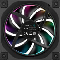 DeepCool FL12R, case fan black, reverse 3-pack, 120 mm