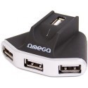 Omega USB 2.0 HUB 4-порт+зарядка OUH24W