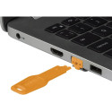 Lindy RJ45 Port Lock (without key) (orange, 20 pieces, Code Orange)